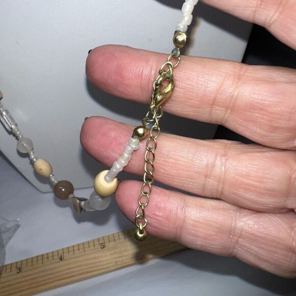 Vintage Bead and Abalone Necklace - Picture 4 of 6